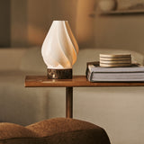 Terra Dunkelbraun – Emperador Dark Marmor Wiederaufladbare Tischlampe 