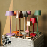 Luca Mocha Brown - USB Rechargeable Lamp l Minimalist, Playful & Dimmable