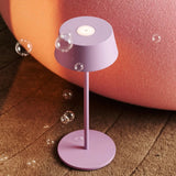Hugo Violet Lila Rechargeable Table Lamp - Stylish, Dimmable Lamp & Cordless Tavellio