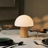 Mia Hellbraun stilvolle Holztischlampe mit Dimmer – Holz, funktional und dezent