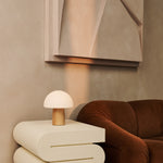 Mia Hellbraun stilvolle Holztischlampe mit Dimmer – Holz, funktional und dezent
