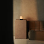 Zano Light Brown Wireless Lamp with Wood and Linen - Mood Lighting, LED Table Lamp with Battery