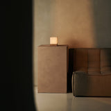 Zano Light Brown Wireless Lamp with Wood and Linen - Mood Lighting, LED Table Lamp with Battery