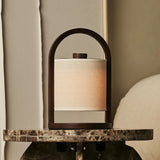 River Dark Brown Cordless Wooden Lamp – Rechargeable & Dimmable Tavellio