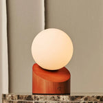 Morris Chestnut Brown Stylish Rechargeable Lamp – Cordless, Dimmable, Eco-Friendly Design Tavellio