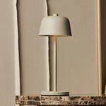 Anton Shadow Grey Rechargeable Table Lamp | Stylish & Cordless Lighting Tavellio