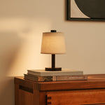Rover Dark Brown Wooden Lamp – Rechargeable, Cordless & Dimmable Shade