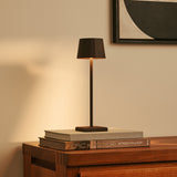 Lampe de table rechargeable Wouter Marron Moka – Chargement sans fil, intensité variable, autonomie de 120 heures