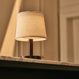 Rover Dark Brown Wooden Lamp – Rechargeable, Cordless & Dimmable Shade