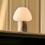 Ostade Green – Ice Green Marble Rechargeable Table Lamp | Unique, Dimmable & 3 Light Colors
