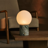 Metsu Green – Ice Green Marble Rechargeable Table Lamp | Authentic, Dimmable & Up to 100 Hours of Light