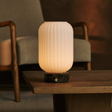 Kota Braun – Emperador Dark Marmor Wiederaufladbare Tischlampe