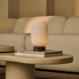 Kota Braun – Emperador Dark Marmor Wiederaufladbare Tischlampe