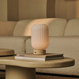 Kota Beige – Travertino Classico Travertine Rechargeable Table Lamp
