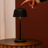 Anton black - Rechargeable iron table lamp Tavellio