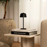 Anton black - Rechargeable iron table lamp Tavellio
