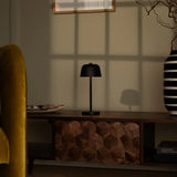 Anton black - Rechargeable iron table lamp Tavellio