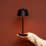 Anton black - Rechargeable iron table lamp Tavellio