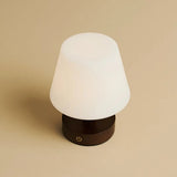 Teddy Dark Brown Wooden Rechargeable Table Lamp | Dimmable & Cordless with 80 Hours Battery Life - Tavellio