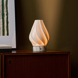 Terra Arabescato Marble and Porcelain Rechargeable Table Lamp