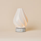 Terra Bianco Statuarietto Marble and Porcelain Rechargeable Table Lamp
