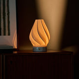 Terra Bianco Statuarietto Marble and Porcelain Rechargeable Table Lamp