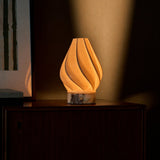 Terra Calacatta Viola Marble and Porcelain Rechargeable Table Lamp