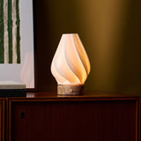 Terra Calacatta Vionaro Pink Marble and Porcelain Rechargeable Table Lamp