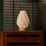 Terra Calacatta Vionaro Pink Marble and Porcelain Rechargeable Table Lamp
