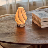 Terra Calacatta Vionaro White Marble and Porcelain Rechargeable Table Lamp