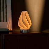 Terra Calacatta Vionaro White Marble and Porcelain Rechargeable Table Lamp