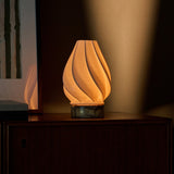 Terra Calacatta Vionaro Yellow Marble and Porcelain Rechargeable Table Lamp