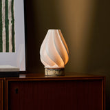 Terra Calacatta Vionaro Yellow Marble and Porcelain Rechargeable Table Lamp