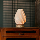 Terra Calacatta Vionaro Yellow Marble and Porcelain Rechargeable Table Lamp