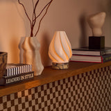 Terra Calacatta Vionaro Yellow Marble and Porcelain Rechargeable Table Lamp