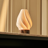 Terra Light Brown Wooden Rechargeable Table Lamp | Dimming Function, 3 Light Modes & Cordless