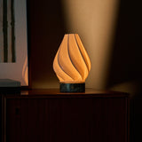 Terra Ice Green Marble and Porcelain Rechargeable Table Lamp