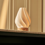 Terra Light Brown Wooden Rechargeable Table Lamp | Dimming Function, 3 Light Modes & Cordless