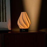 Terra Nero Marquina marbre lampe de table rechargeable en porcelaine