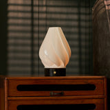 Terra Nero Marquina marbre lampe de table rechargeable en porcelaine