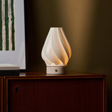 Terra Rosa Aurora Marble and Porcelain Rechargeable Table Lamp