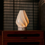 Terra Rosa Aurora Marble and Porcelain Rechargeable Table Lamp