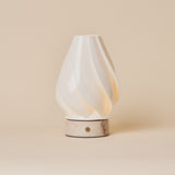 Terra Rosa Aurora Marble and Porcelain Rechargeable Table Lamp