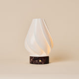 Terra Rosso Levanto Marble and Porcelain Rechargeable Table Lamp