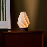 Terra Rosso Levanto Marble and Porcelain Rechargeable Table Lamp