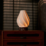 Terra Rosso Levanto Marble and Porcelain Rechargeable Table Lamp