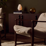 Terra Rosso Levanto Marble and Porcelain Rechargeable Table Lamp