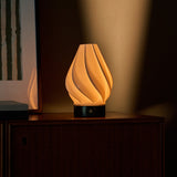 Terra Verde Alpi Marble and Porcelain Rechargeable Table Lamp