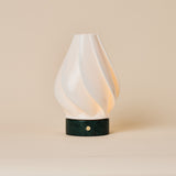 Terra Verde Alpi Marble and Porcelain Rechargeable Table Lamp