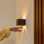 Tess Mocha Brown Metal Wall Lamp – Motion Sensor, 20 Different Light Modes, Dimmable, Magnetic Suspension System Lamp & Including Remote Control Tavellio